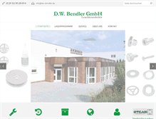 Tablet Screenshot of dw-bendler.de